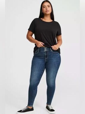 Torrid Premium Jegging High-Rise Skinny Jeans Women’s Size 14R In Blue Grotto